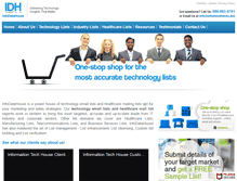 Tablet Screenshot of infodatahouse.biz